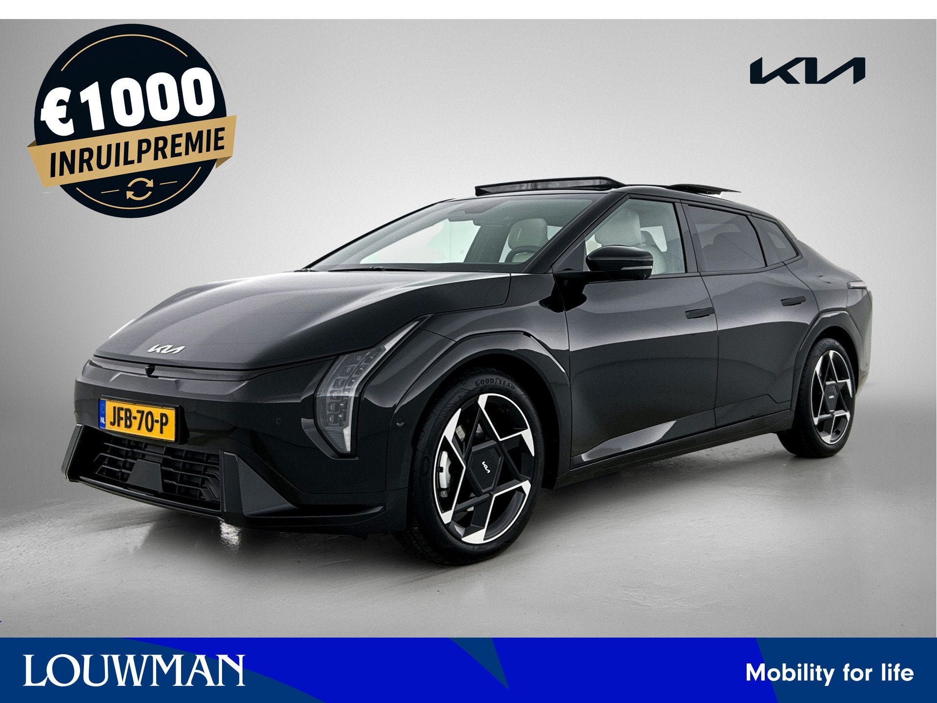 Kia EV4 GT Plus Line Stoelverwarming | Stoel verkoeling | Cl, Auto's, Kia, Zwart, 612 km, Zwart, Kia Top Selectie