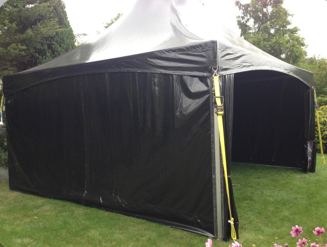 Zwarte Pagodetent - Ideaal voor feesten en evenementen, Tuin en Terras, Partytenten, Ophalen, Gebruikt, Opvouwbaar, Minder dan 4 meter