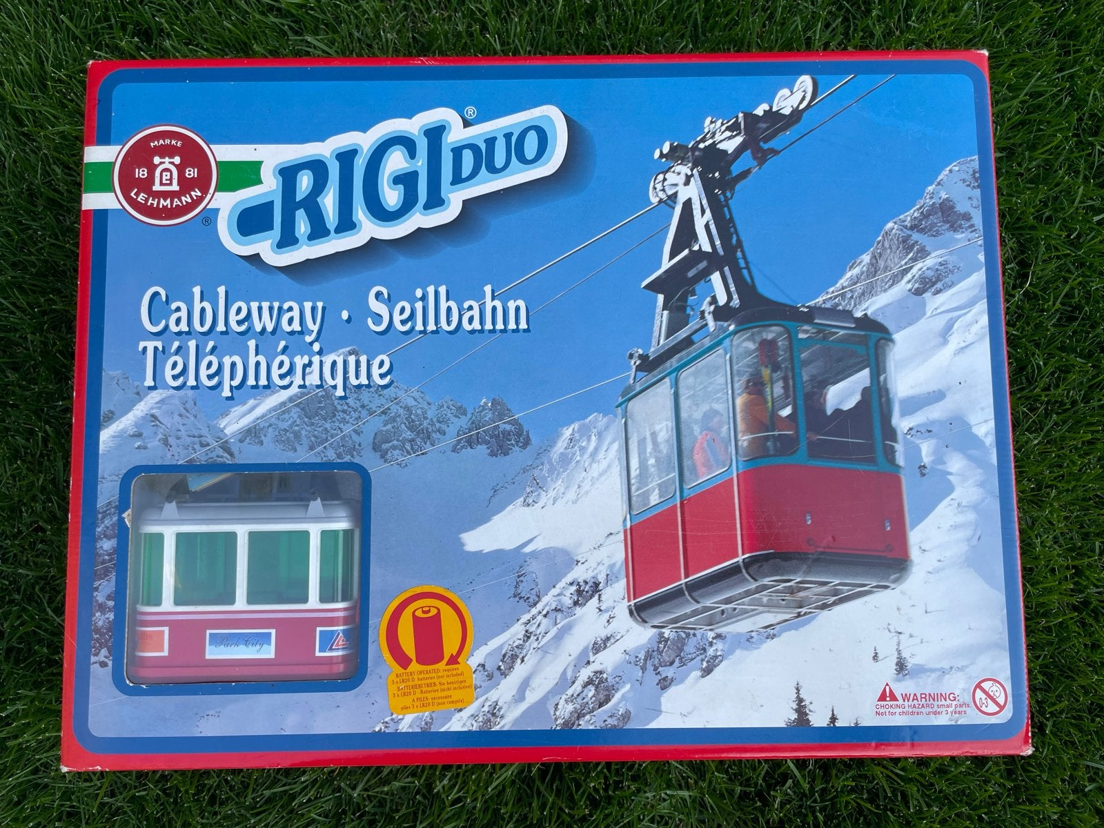 Rigi Duo Kabelbaan - Lehmann Speelgoed nieuwstaat, Ophalen of Verzenden, Zo goed als nieuw, Jongen of Meisje