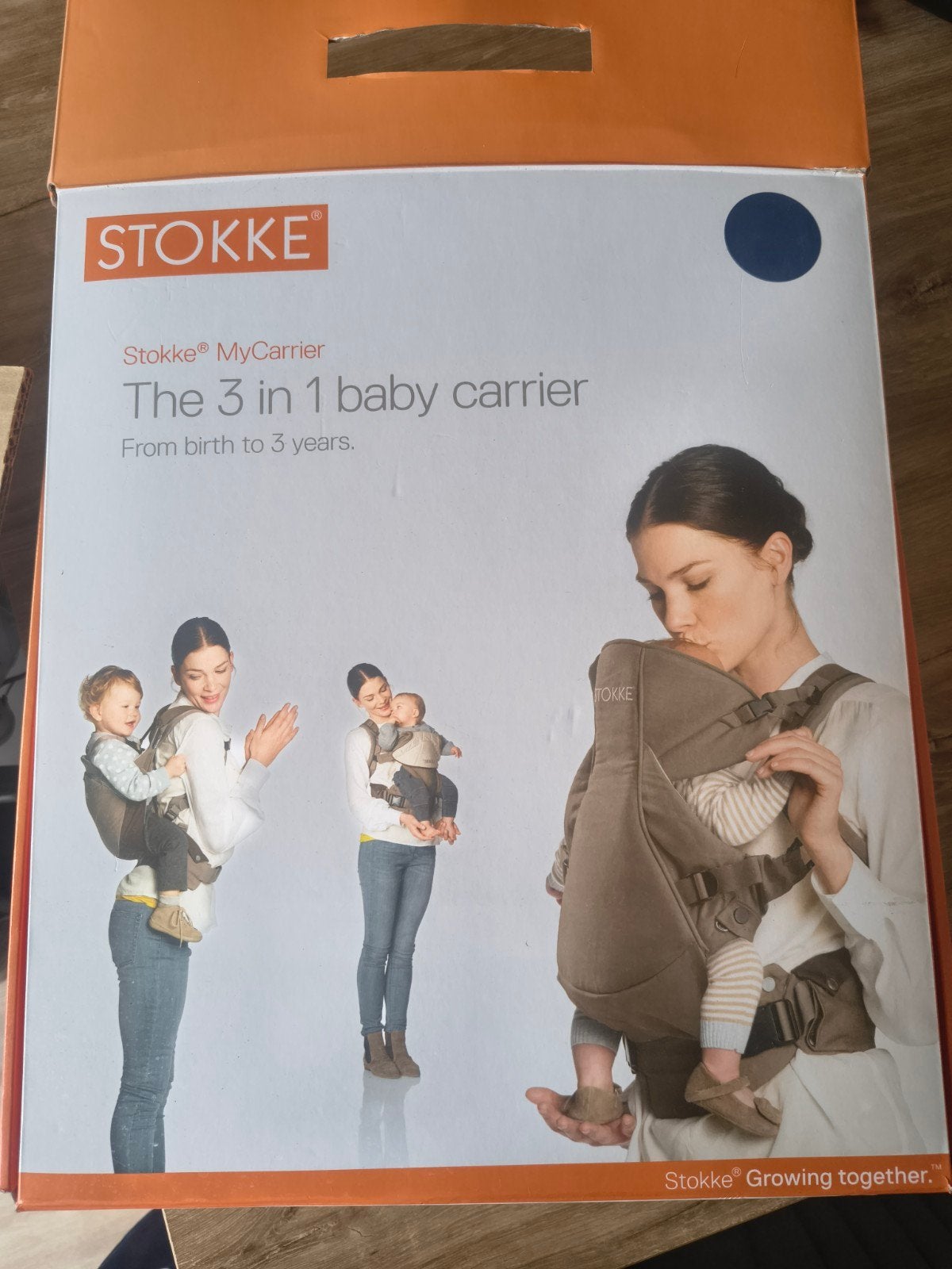 Stokke MyCarrier 3-in-1 Draagzak - Donkerblauw, Overige merken, Buik of Rug, Ophalen of Verzenden, Zo goed als nieuw