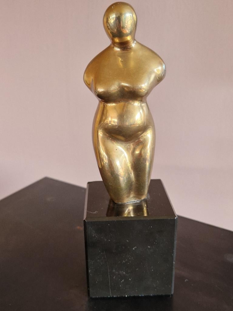 Abstract bronzen sculptuur door Cristiana Isoleri, Ophalen of Verzenden