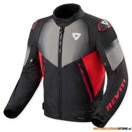 REVIT! Control H2O Motorjas, Zwart-Rood, Motoren, Kleding | Motorkleding, Ophalen of Verzenden, Nieuw met kaartje