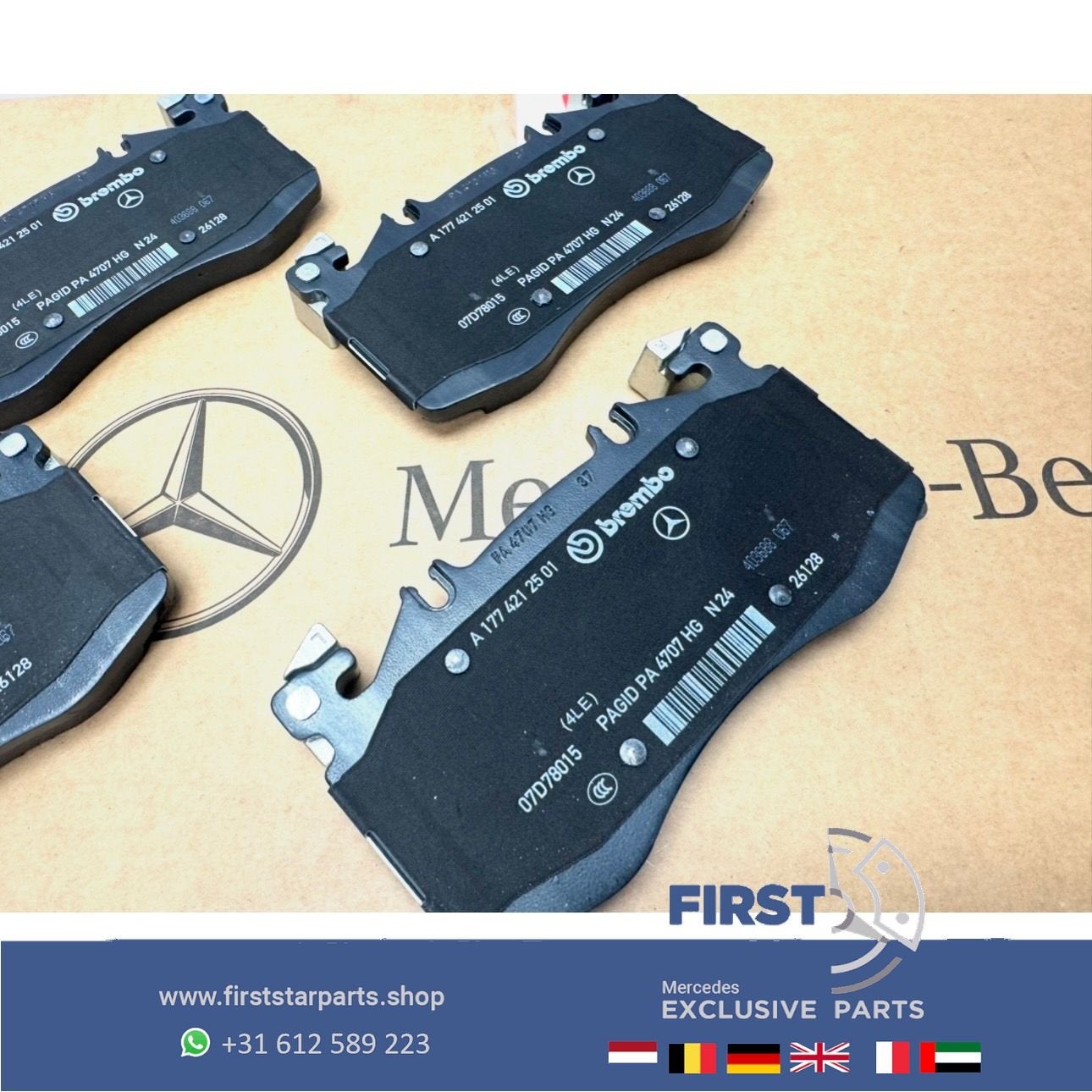 A0004202306 Mercedes REMBLOK SET A1774212501 35 45 AMG W177, Gebruikt, -, Ophalen of Verzenden, -