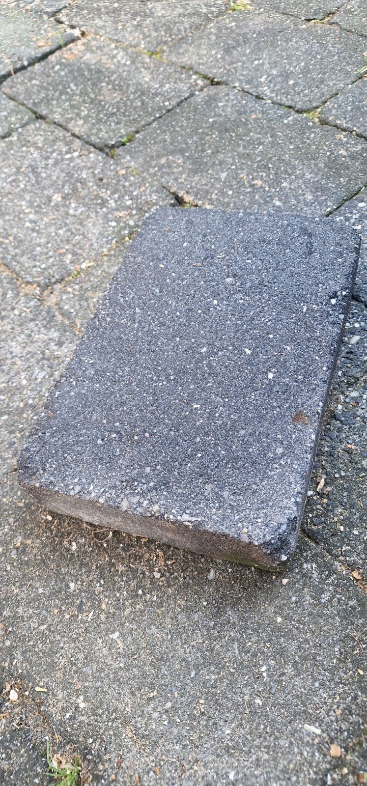 350 antraciet betonklinkers 20 x 30 cm, Tuin en Terras, Ophalen, Gebruikt, Beton, Klinkers