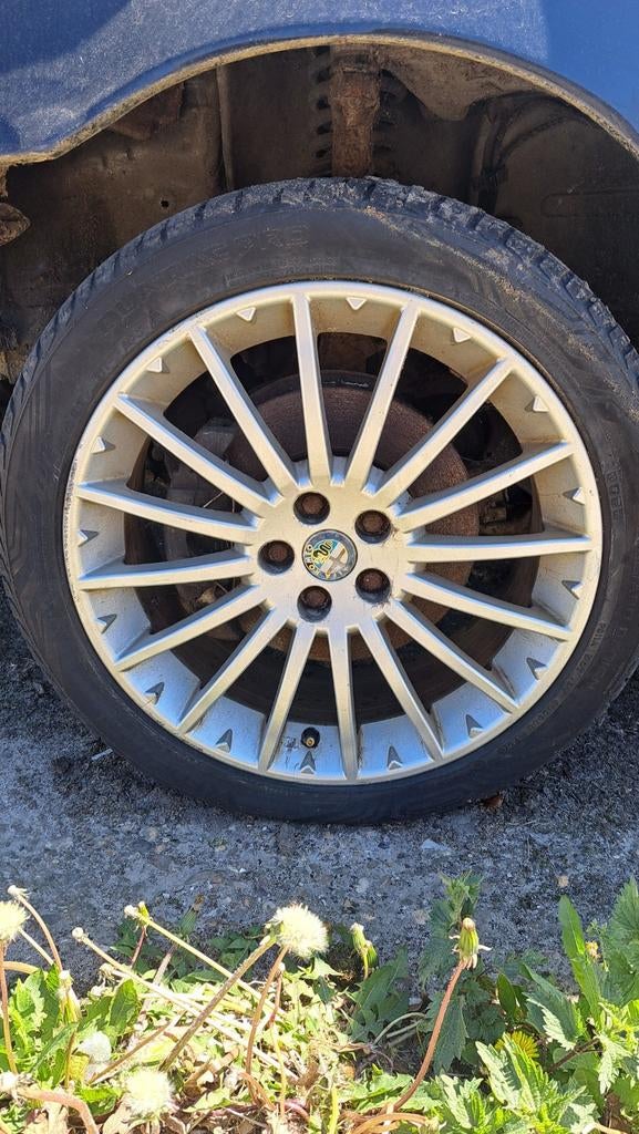 17 inch aluminium velgen met banden - Alfa Romeo, Ophalen of Verzenden, Gebruikt
