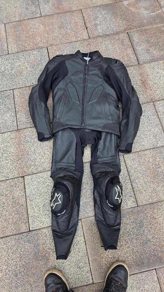 Alpinestars 2 delig leren motorpak, Motoren, Ophalen, Alpine Stars, Combipak, Dames