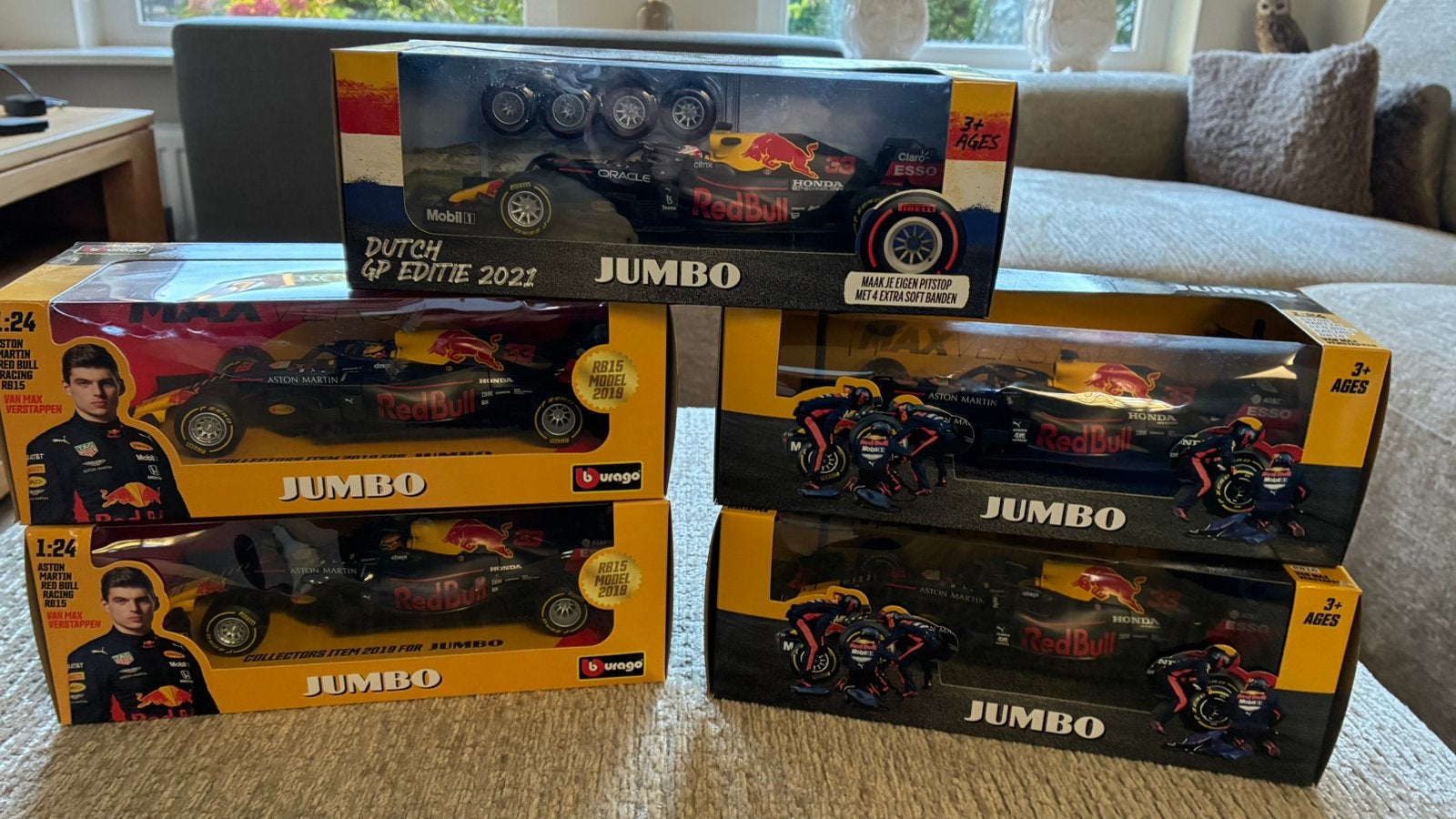 Max Verstappen raceauto’s, Hobby en Vrije tijd, Ophalen, Nieuw, Bburago