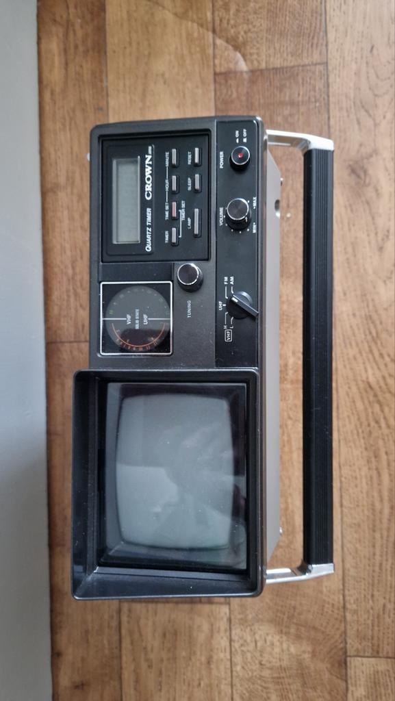 Crown 526TVLCD draagbare tv met radio, Ophalen, Overige merken