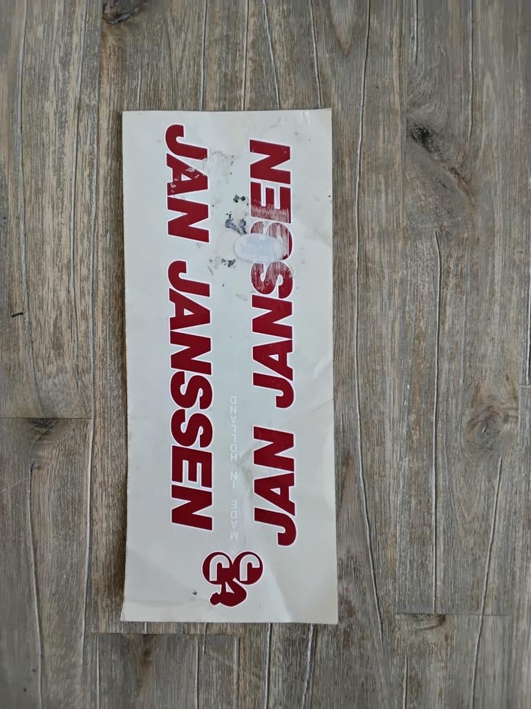FRAMEBUISSTICKER JAN JANSEN, Ophalen of Verzenden