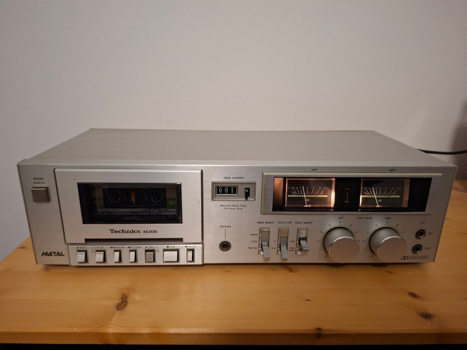 technics m205 cassettedeck, Verzenden, Enkel, Overige merken, Tape counter