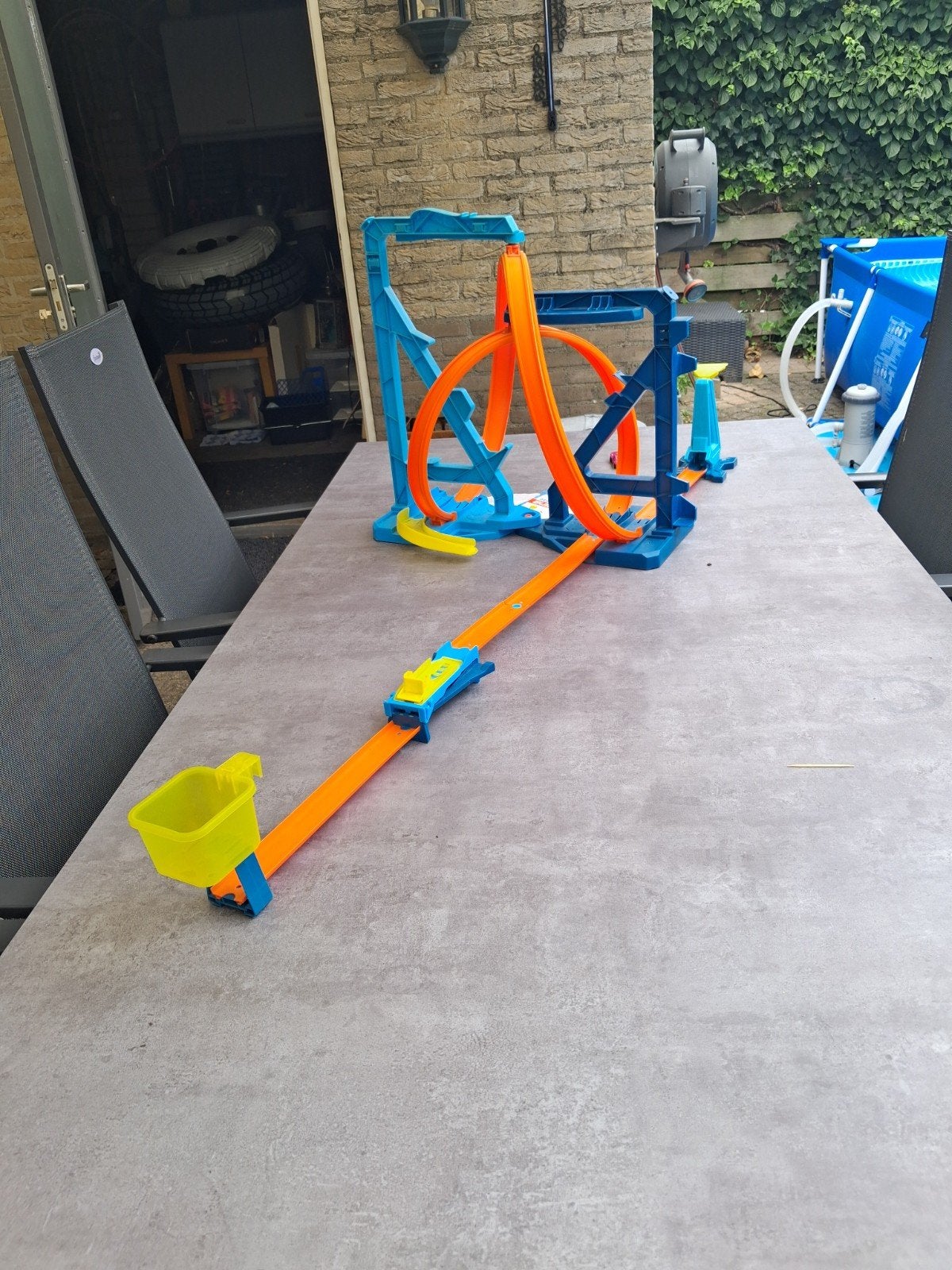 Hot Wheels Track Builder Unlimited met looping, Kinderen en Baby's, Speelgoed | Racebanen, Ophalen, Racebaan, Zo goed als nieuw