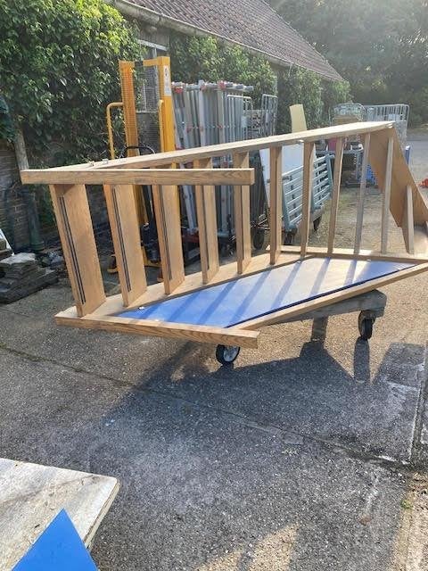 houten trap, Doe-het-zelf en Verbouw, Ophalen, Gebruikt, Minder dan 2 meter