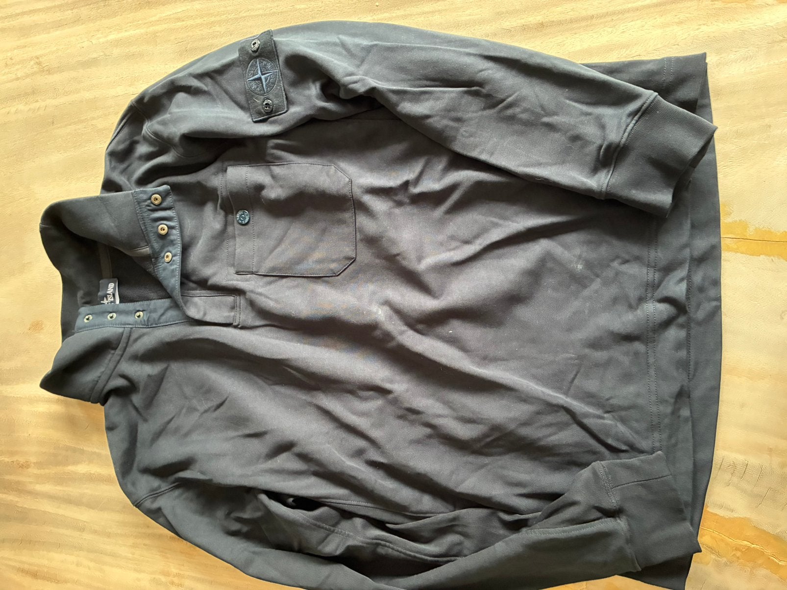 Stone island Sweater | Donkerblauw | L, Ophalen of Verzenden, Zo goed als nieuw, Blauw
