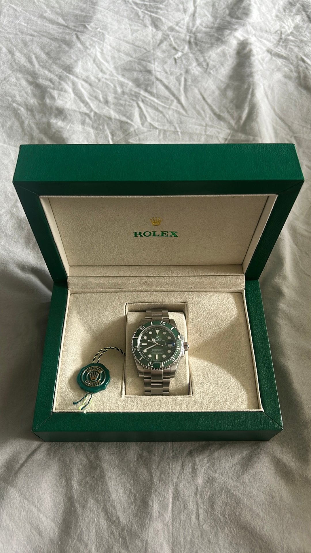 Rolex Submariner Date “hulk”, Ophalen of Verzenden, Zo goed als nieuw, Staal, Rolex