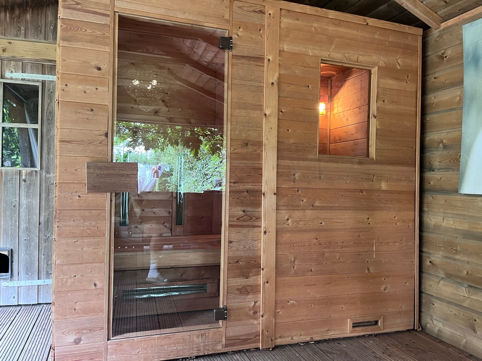 Alpha Industries Combi Sauna - Infrarood & Traditioneel, Ophalen, Gebruikt, Infrarood, Complete sauna