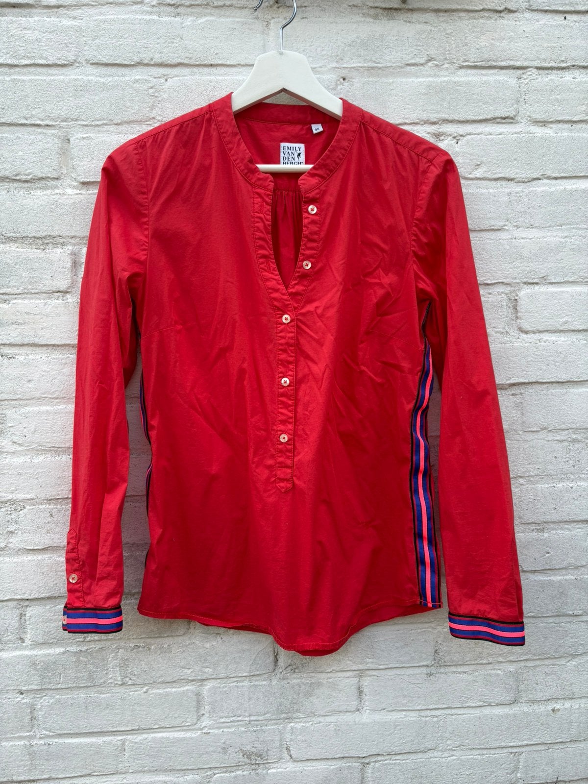 Emily van den bergh blouse rood 38, Ophalen of Verzenden, Zo goed als nieuw, Maat 38/40 (M), Rood