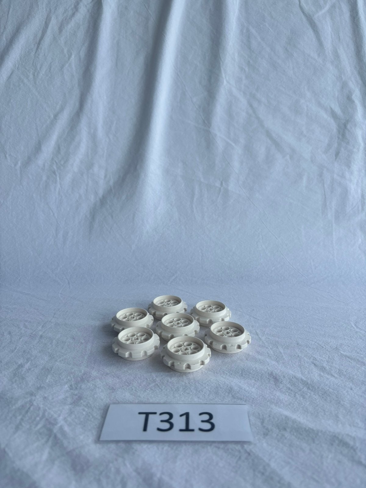 Lego Technic witte L tandwielen voor rupsbanden - T313, Lego, Lego, Lego, Ophalen of Verzenden
