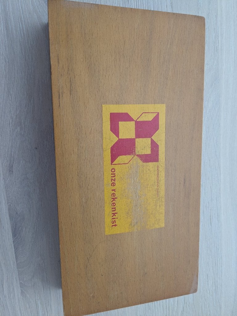 Retro/Vintage houten rekenkist, Malmberg, Verzamelen, Ophalen of Verzenden, Huis en Inrichting