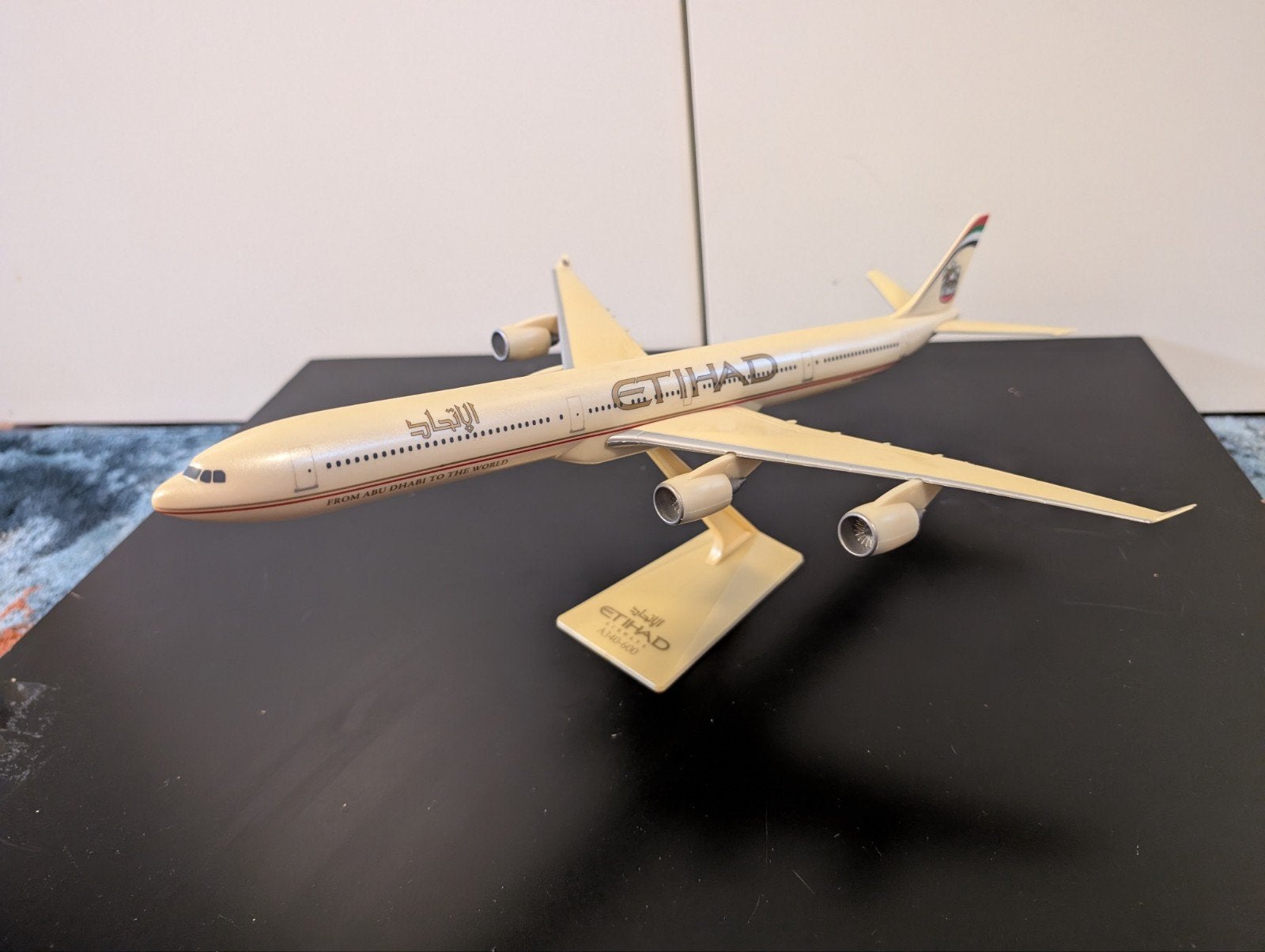 Etihad Airbus A340-600 Schaalmodel 1:200, Ophalen of Verzenden, Gebruikt, Schaalmodel