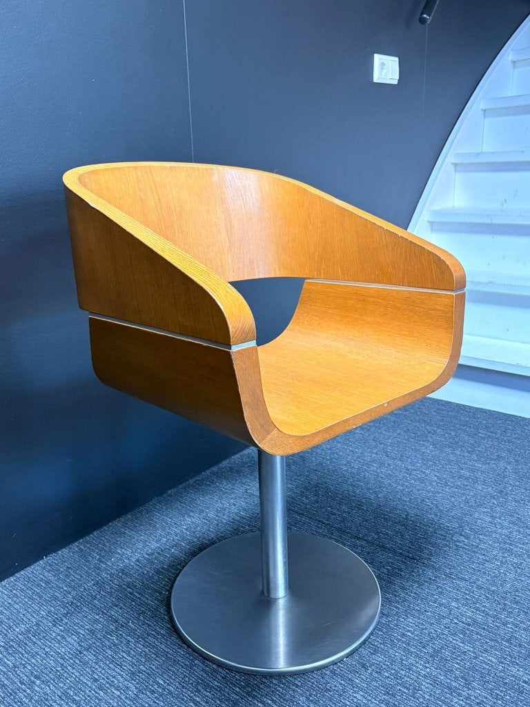 Stoel - Pedrali Apple fauteuil - 4 stuks, Gebruikt, Overige kleuren, Eikenhout, Ophalen of Verzenden