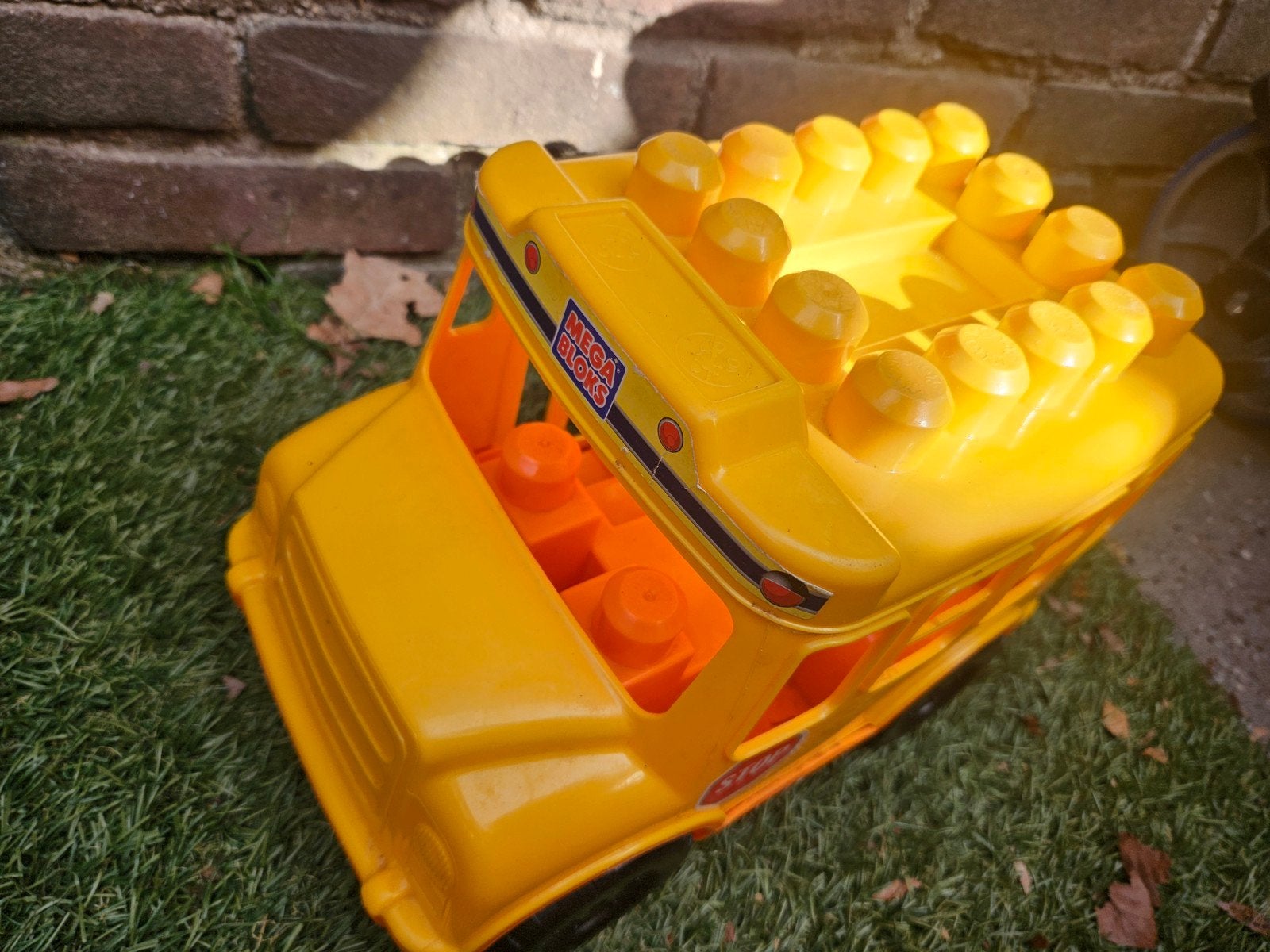 Mega Bloks Schoolbus - Geel Speelgoedvoertuig, Ophalen of Verzenden, Gebruikt, Megabloks