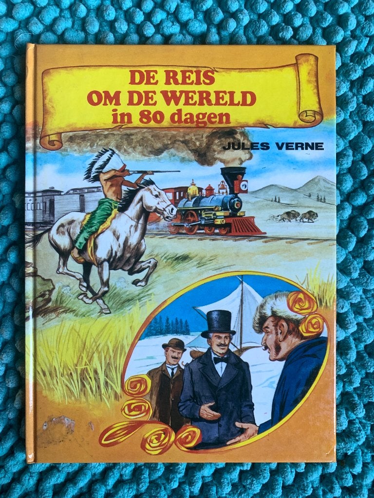 De Reis om de Wereld in 80 Dagen - Jules Verne, Ophalen of Verzenden, Gelezen