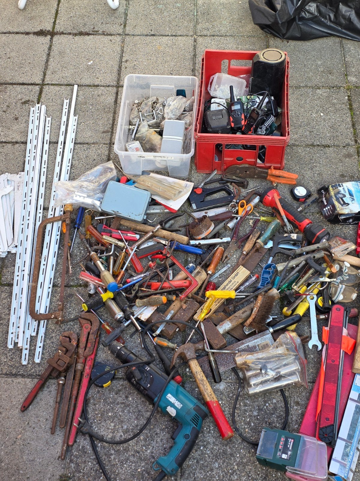 Grote partij gereedschap en diverse klusbenodigdheden, Doe-het-zelf en Verbouw, Gereedschap | Handgereedschap, Ophalen, Gebruikt