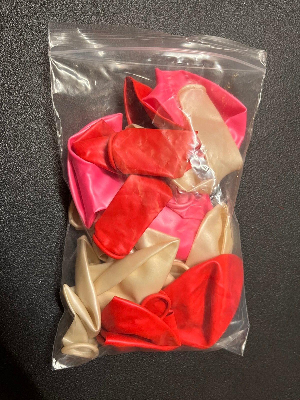 Zakje ballonnen glanzend rood roze parelmoer, Ophalen of Verzenden, Nieuw, Versiering, Verjaardag