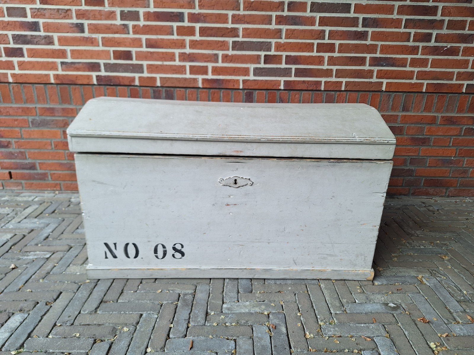 Brocante houten kist, Ophalen of Verzenden