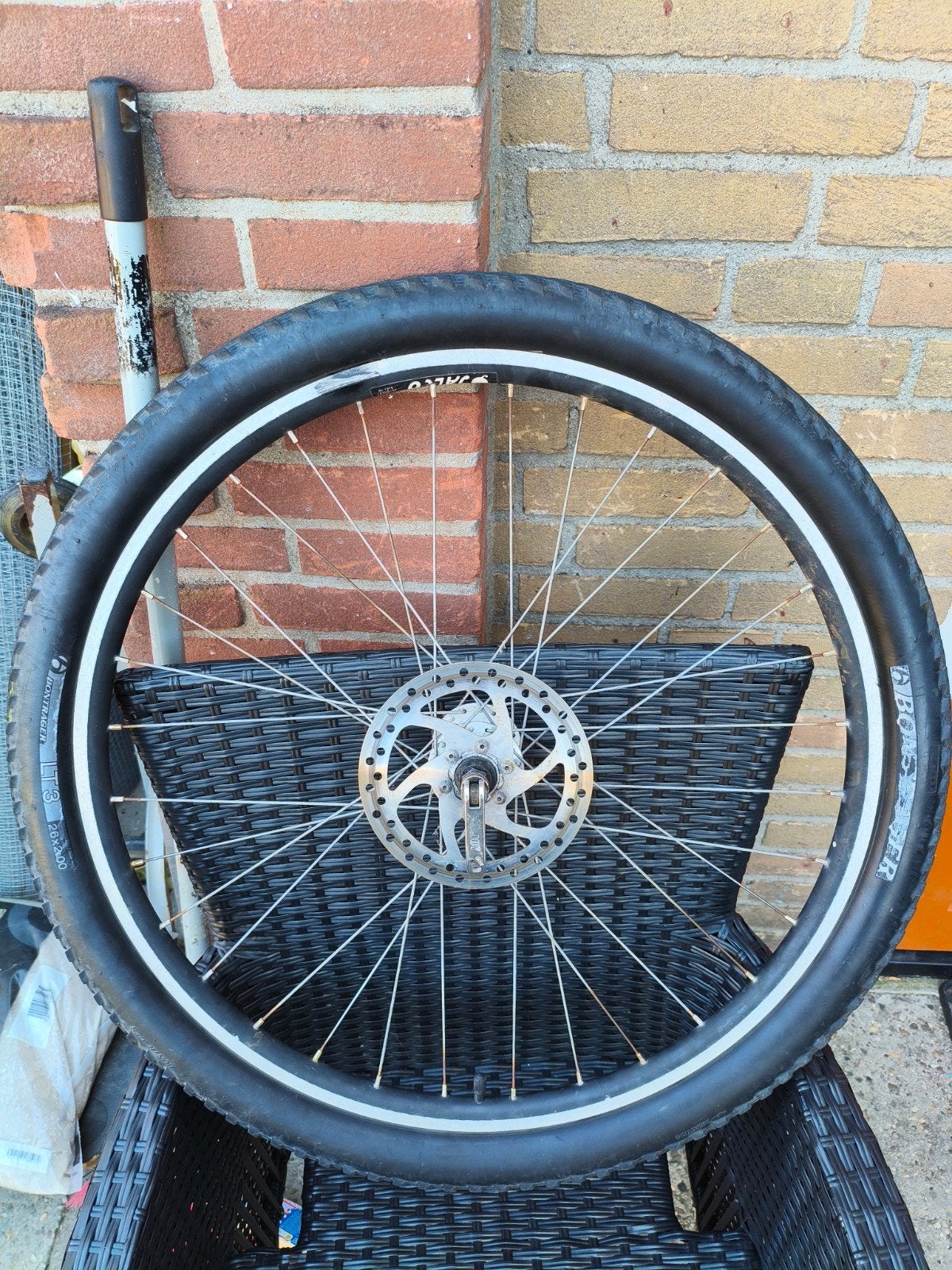 mtb voorwiel 26inch, Ophalen, Mountainbike, Band, Aluminium