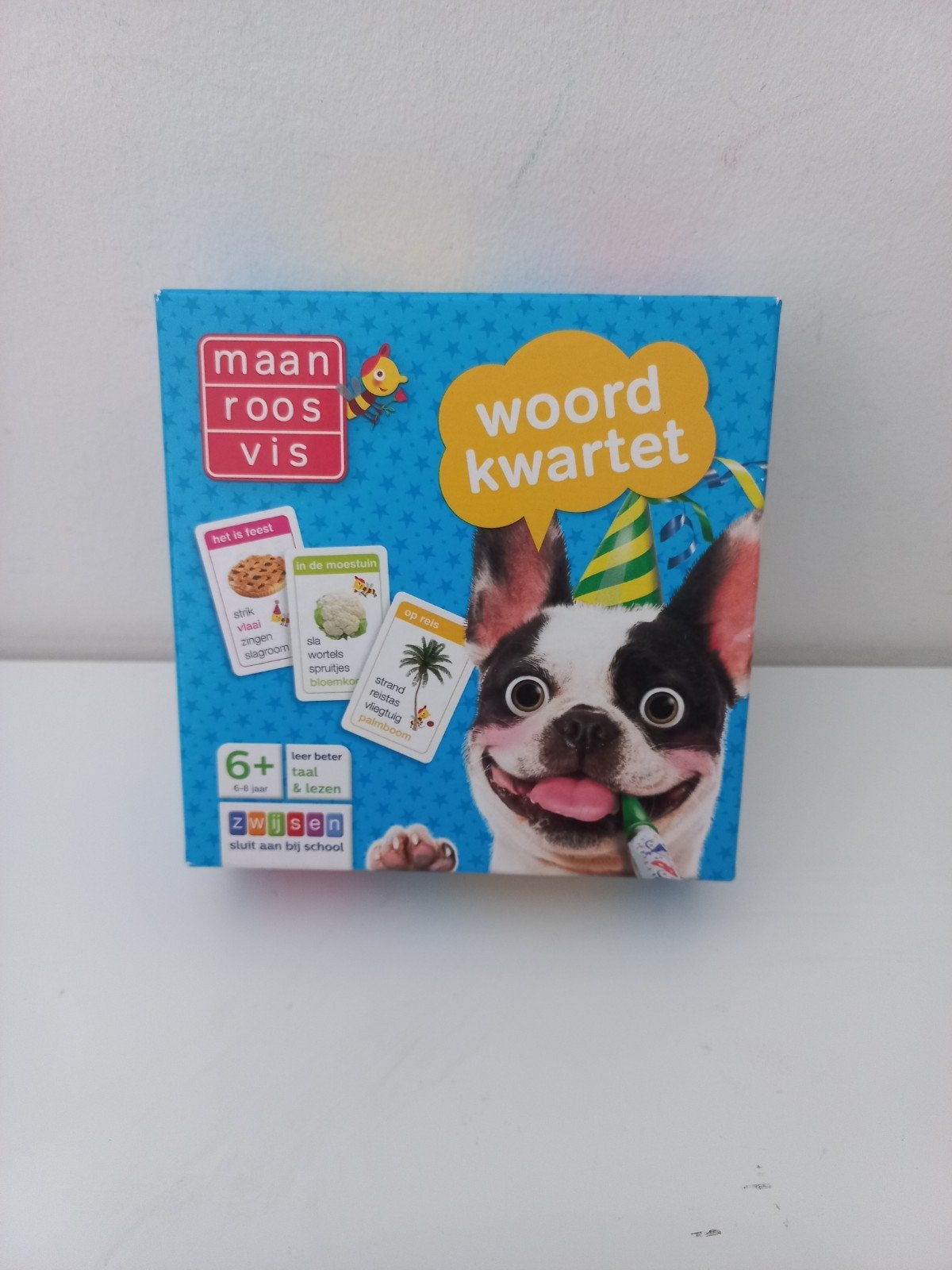 Maan Roos vis woordkwartet - zwijsen - vanaf 6 jaar -Groep 3, Ophalen of Verzenden, Zo goed als nieuw, Taal en Lezen