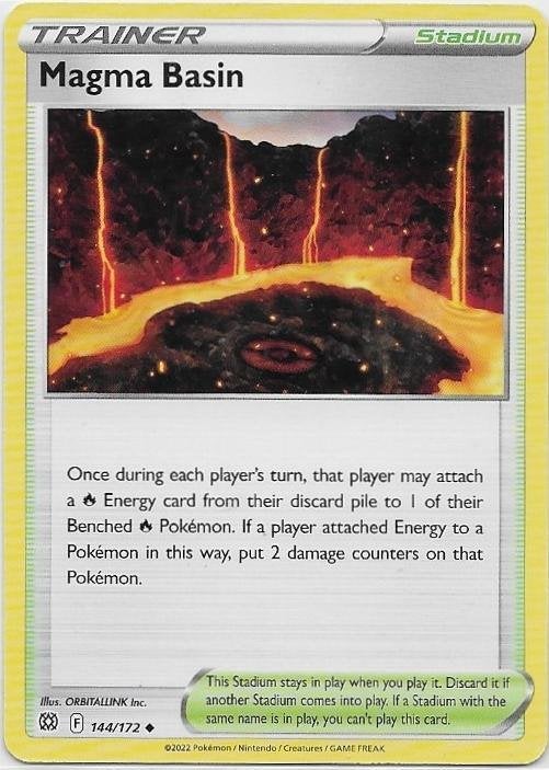 Brilliant Stars,  Magma Basin [uncommon] 144/172, Verzenden, Nieuw, Losse kaart