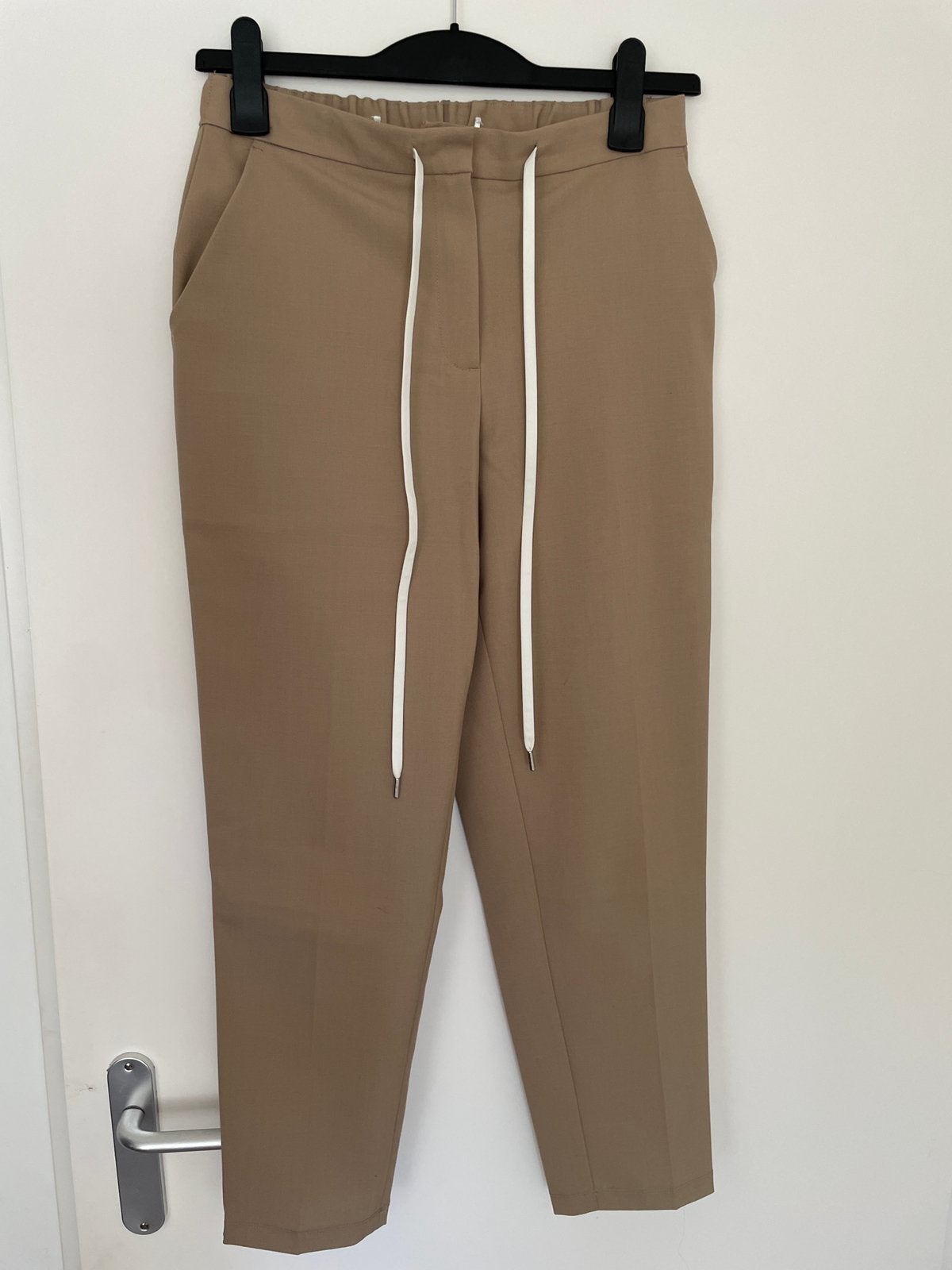 Beige broek met 43% wol van Vanilia maat 36, Beige, Ophalen of Verzenden, Zo goed als nieuw, Maat 36 (S)