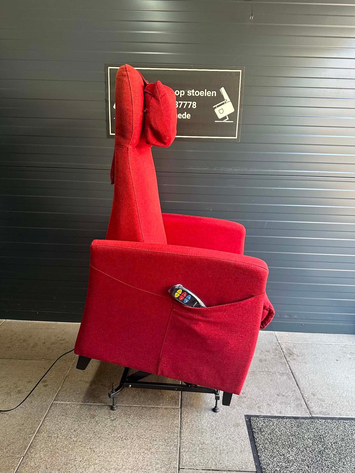 Sta op stoel merk fitform, Huis en Inrichting, Fauteuils, Ophalen of Verzenden, Zo goed als nieuw, Stof, 50 tot 75 cm