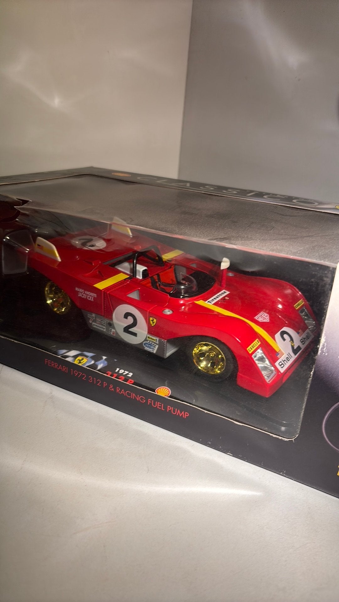 Ferrari 312p 1972 shell 1.18, Overige merken, Ophalen of Verzenden, A, A