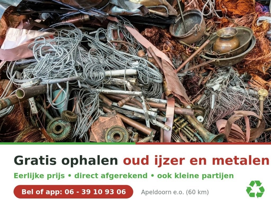 Gratis ophalen oud ijzer en metalen — Apeldoorn e.o.