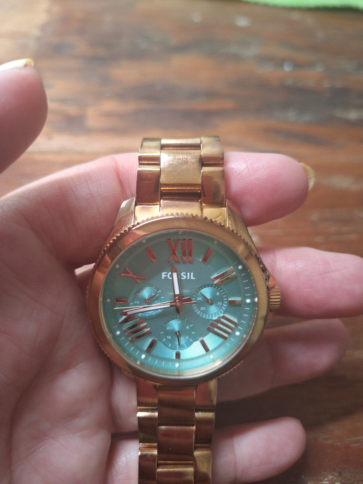 Mooi Fossil horloge -, Ophalen of Verzenden