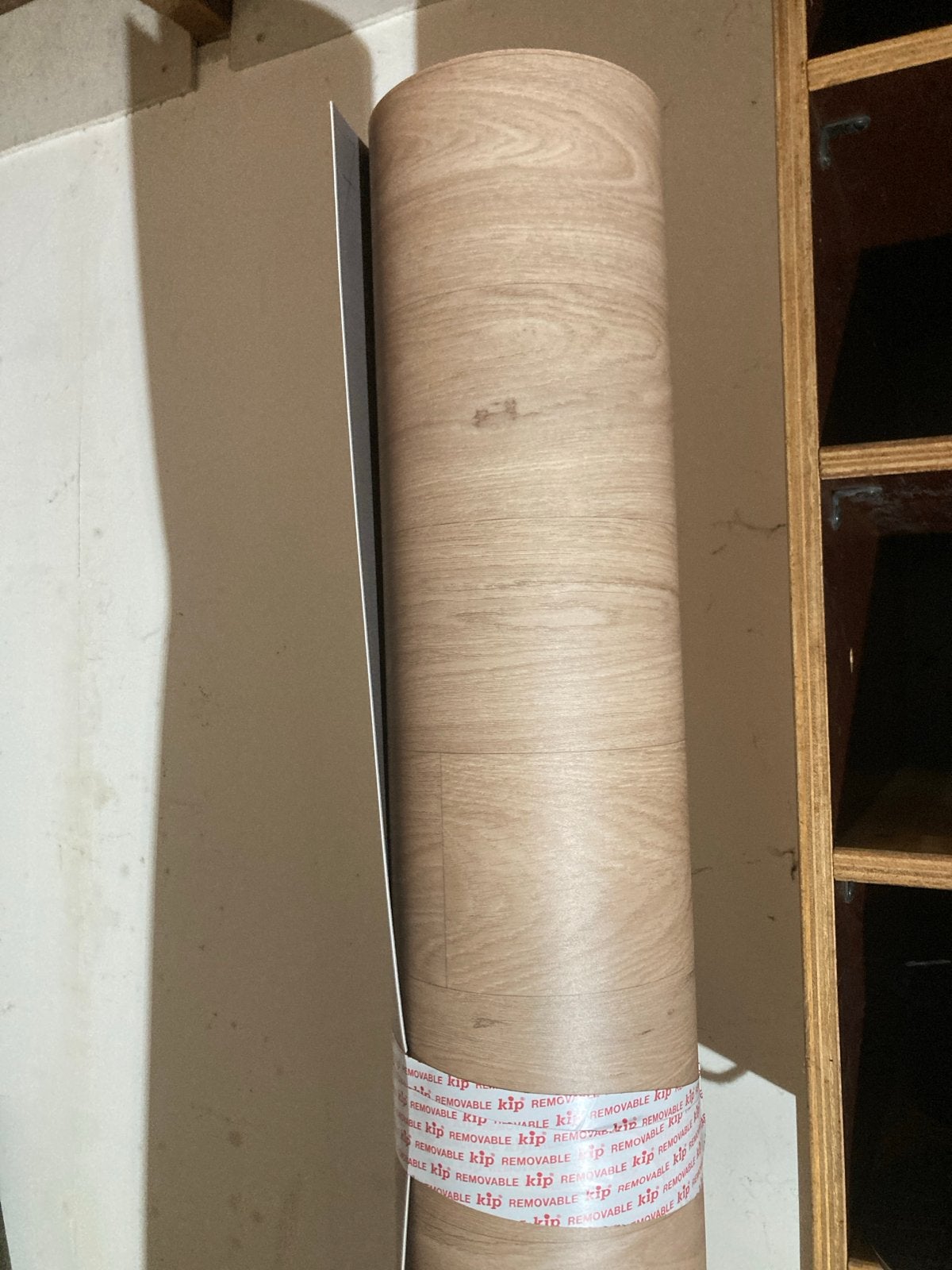 Houtnerf vinyl 14 vierkante meter, Ophalen, Nieuw, Rechthoekig, 200 cm of meer