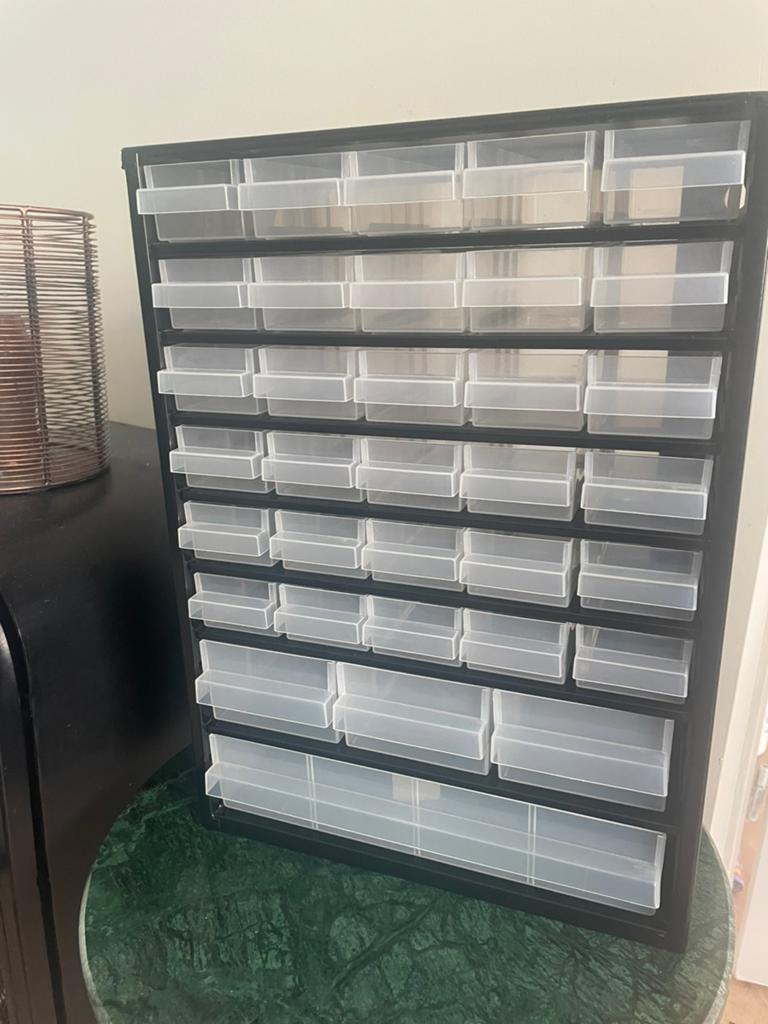 Lege ladekast Raaco zwart metaal, Huis en Inrichting, Kasten | Ladekasten, Minder dan 50 cm, 5 laden of meer, Ophalen of Verzenden
