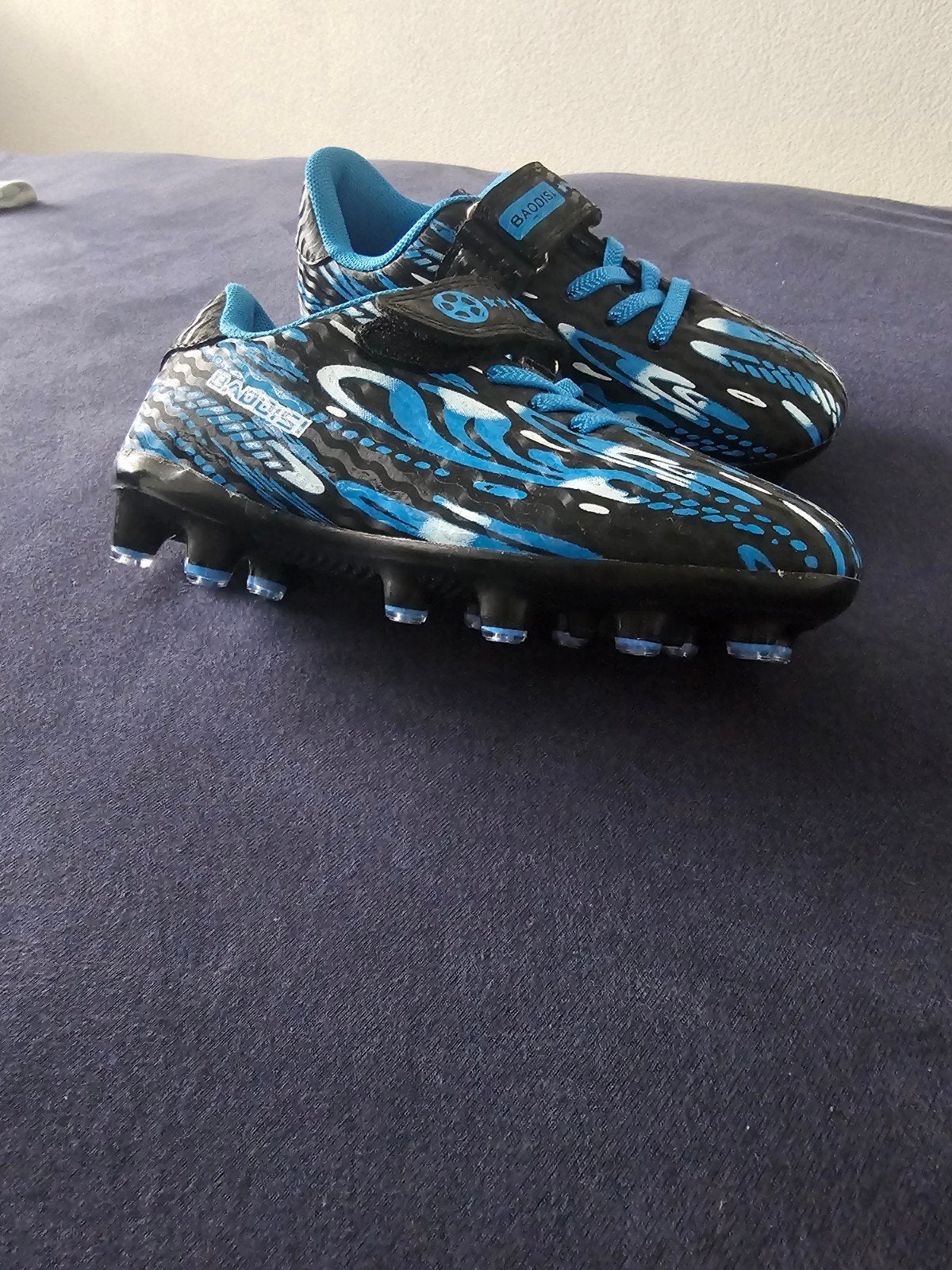 Voetbalschoenen voor kinderen - Zwart/Blauw, Kinderen en Baby's, Kinderkleding | Schoenen en Sokken, Ophalen, BAODISI, Nieuw, Jongen of Meisje