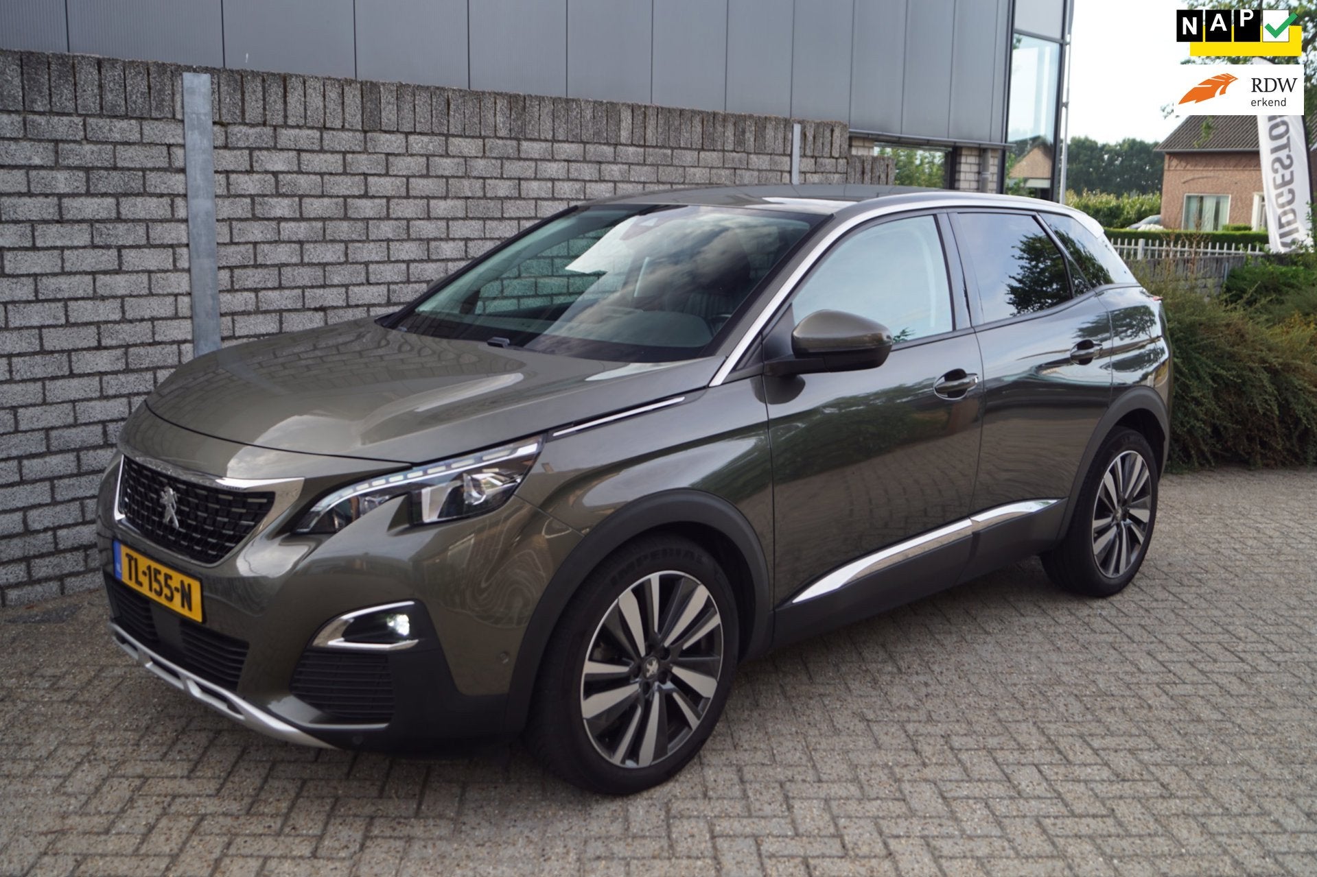 Peugeot 3008 1.6 e-THP Allure Autom Leder Sportst Stoelverw, Auto's, 4 cilinders, Adaptive Cruise Control, Bedrijf, 165 pk