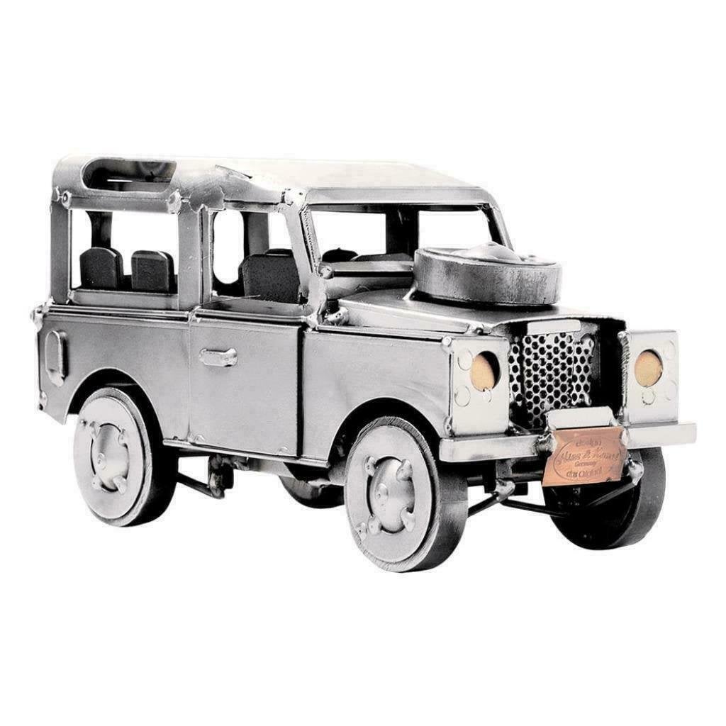Landrover beeldje - auto, voertuig, offroad, metalen beeldje, Ophalen of Verzenden