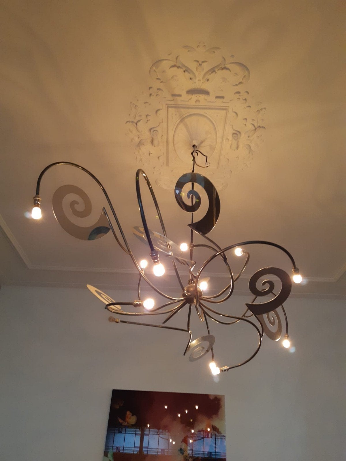 Design Hanglamp Octopus Maroeska Metz    140 cm, Huis en Inrichting, Ophalen, Zo goed als nieuw