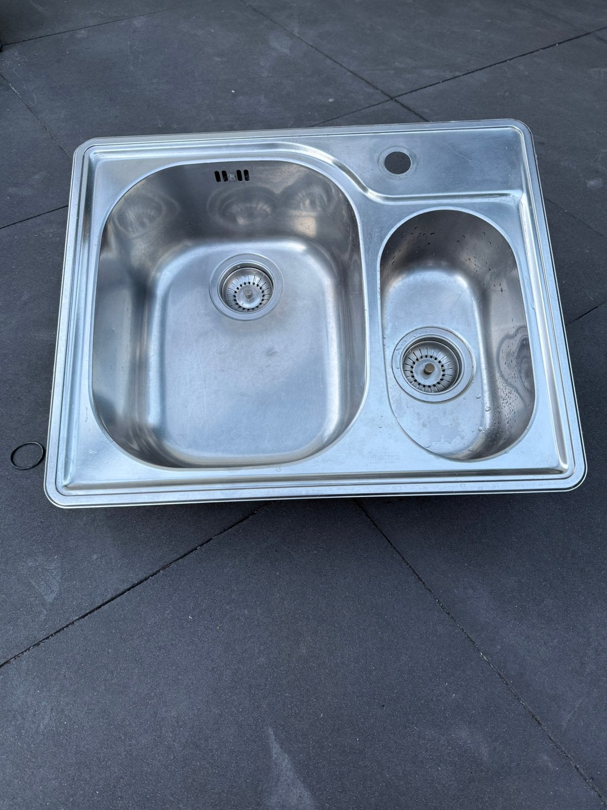 Te Koop RVS spoelbak, Ophalen, 50 tot 100 cm, Zo goed als nieuw, Minder dan 100 cm
