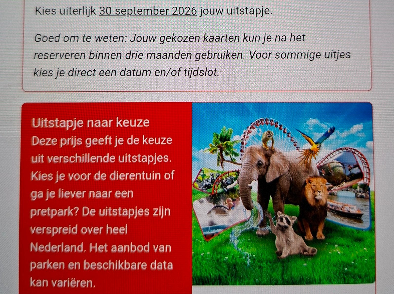 Efteling, Wildlands, Slagharen 4 kaarten naar keuze, Twee personen, Ticket of Toegangskaart