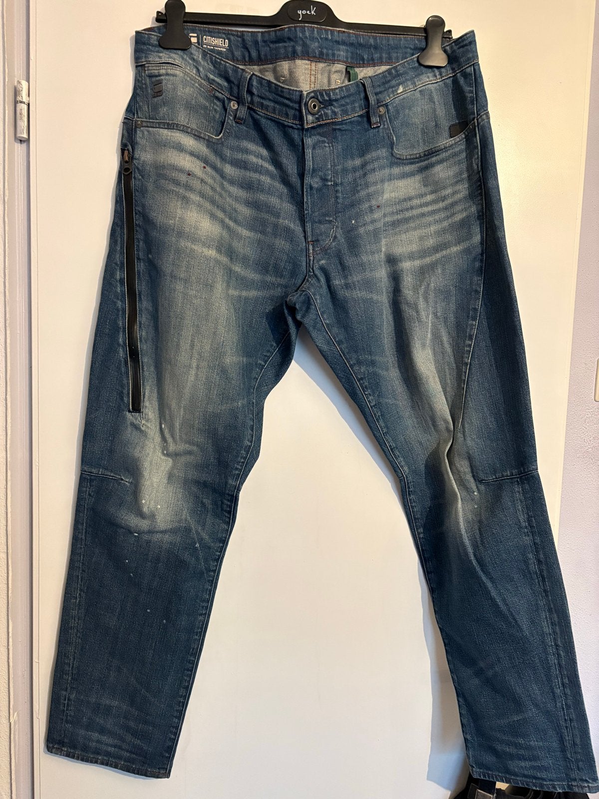 G-Star RAW Citishield 3D Slim Tapered Jeans Maat 38, Ophalen of Verzenden, Gedragen, Blauw, W36 - W38 (confectie 52/54)