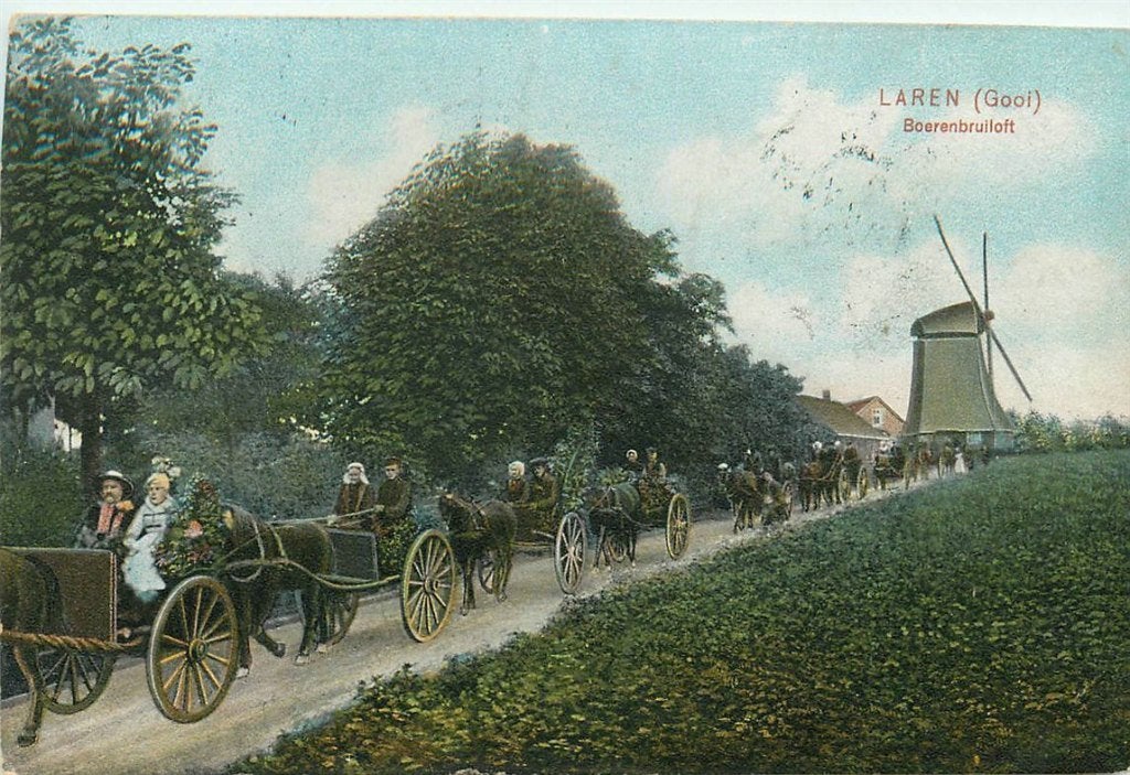 702-094-041 Laren Nh Boerenbruiloft, Verzenden, Voor 1920, Noord-Holland