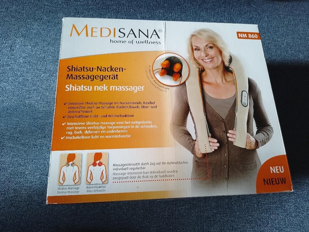 Medisana NM860 nekmassage apparaat, Sport en Fitness, Ophalen of Verzenden, Zo goed als nieuw, Apparaat