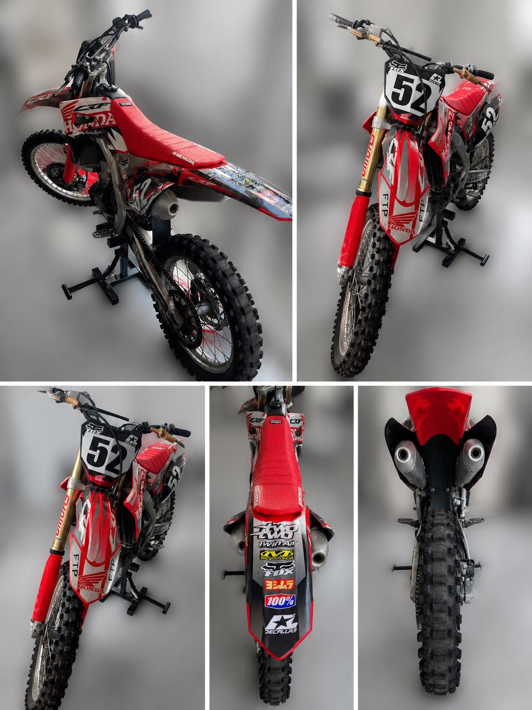 Honda CRF450R met dubbele uitlaat, goed onderhouden🚀, Motoren, Ophalen