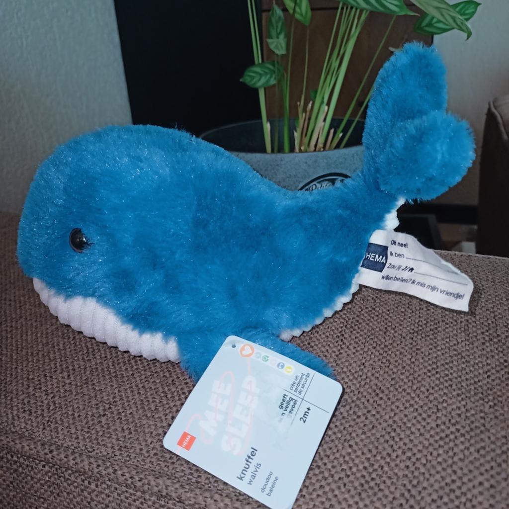 Hema walvis, nieuw met kaartje., Hema, Overige typen, Blauw, Nieuw